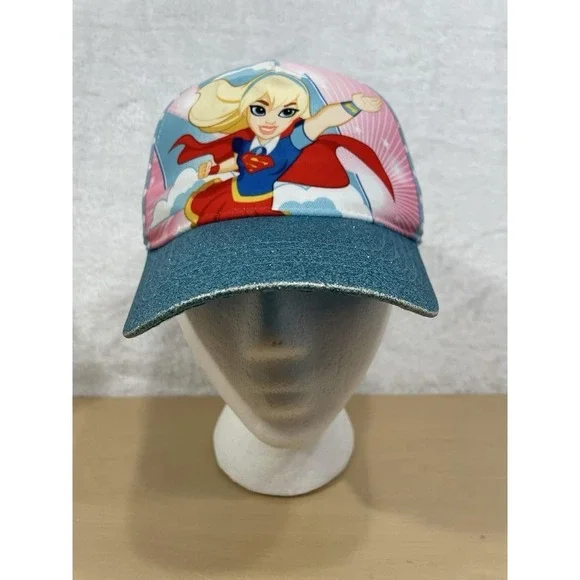 DC Super Hero Girls Supergirl Youth‎ OSFM Adjustable Baseball Cap Hat Teal