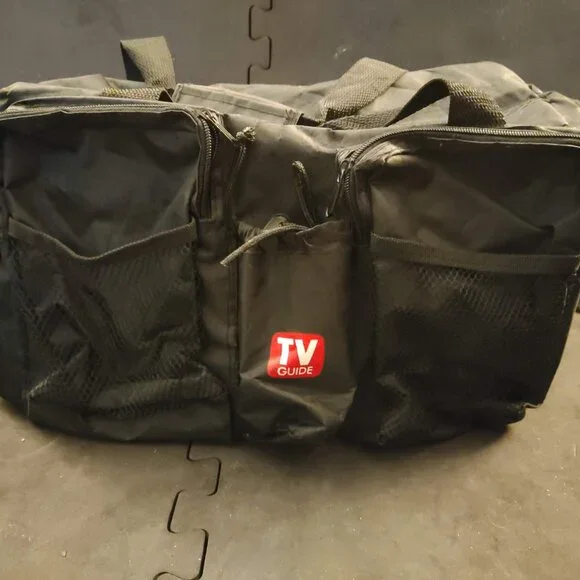 TV Guide Tote Gym Bag Carry All Promotion Item Advertising Duffle