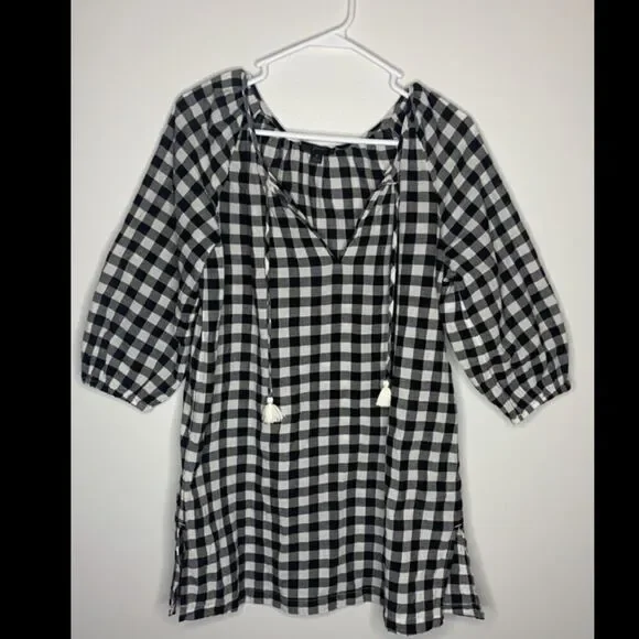 J.Crew Buffalo plaid tunic  Small