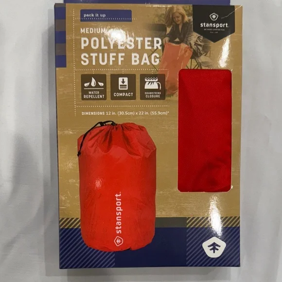 NEW in Box Stansport Medium Red Stuff Bag