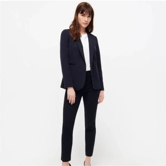 J. CREW Parke Blazer In Bi-Stretch Cotton Navy Blazer 00