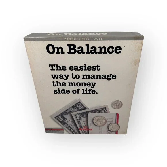 On Balance Broderbund VTG Money Management Software for Apple IIc 5.25