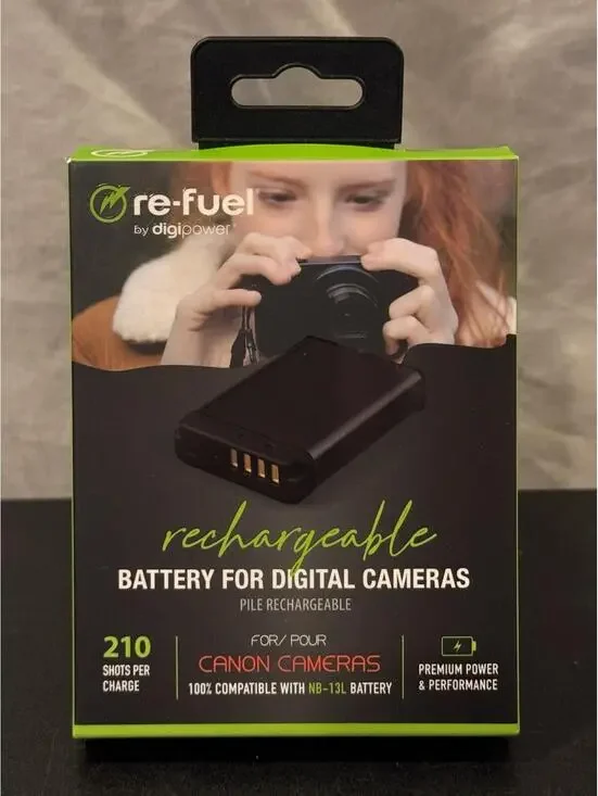 Digipower Re-fuel Camera Battery for Canon NB-13L [2232-33]