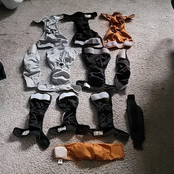 Used Male Diapers and Wraps. Small and X small
