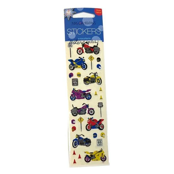 Mrs Grossman Vintage Stickers Motorcycles Dirt Bikes Sticker Sheets 2000s NOS