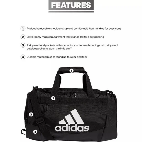 NWT Adidas Defender IV Small Duffle