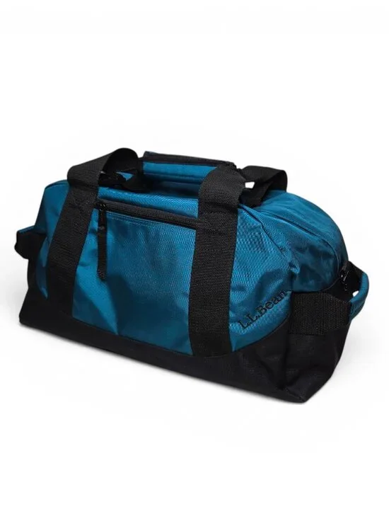 L.L. Bean Teal Nylon Gym Duffle Bag Roomy Lightweight Workout Essential
