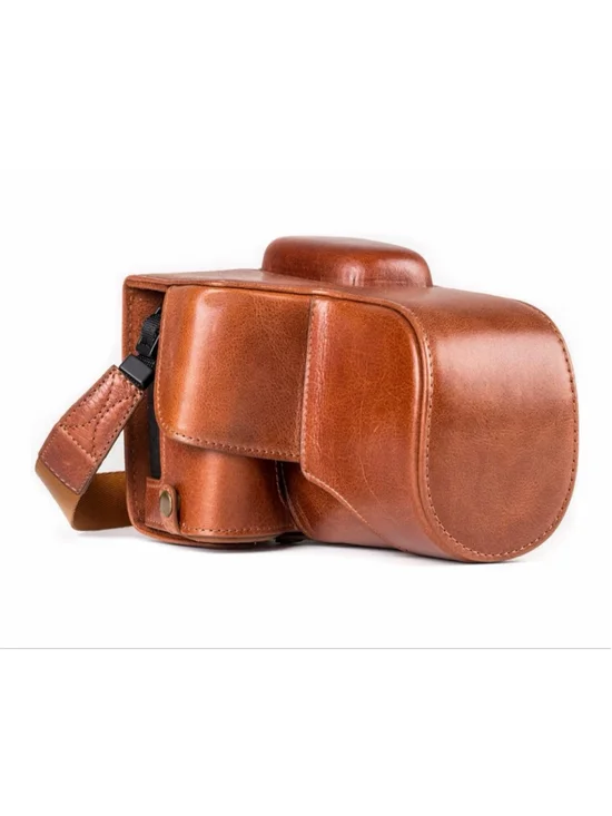 NEW MegaGear MG1193 Ever Ready Genuine Leather Camera Case Compatible w/ Canon