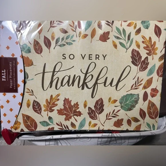 NWT-“So Very Thankful” 24 Placemats