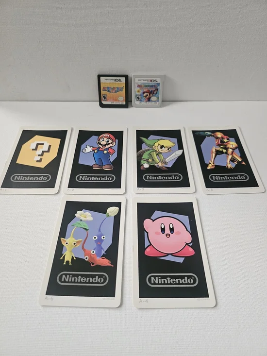 Nintendo Classic Character Cards (AR) & Mario Party Games [Bundle]