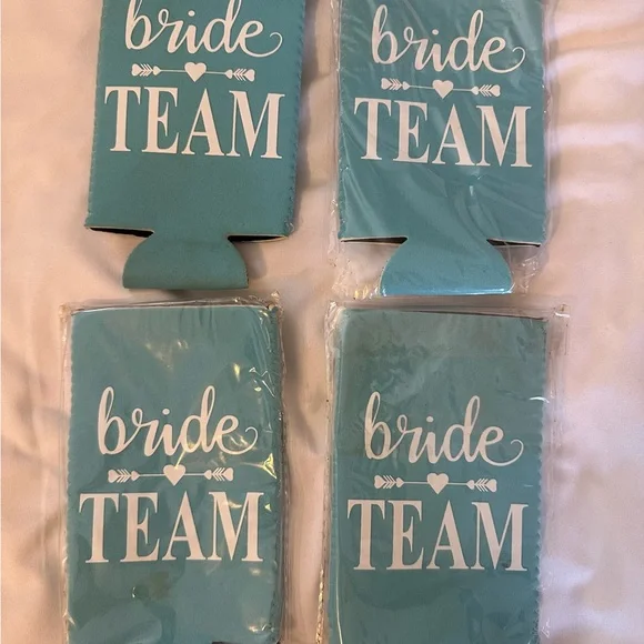 Bride Team Can Coolers - Blue