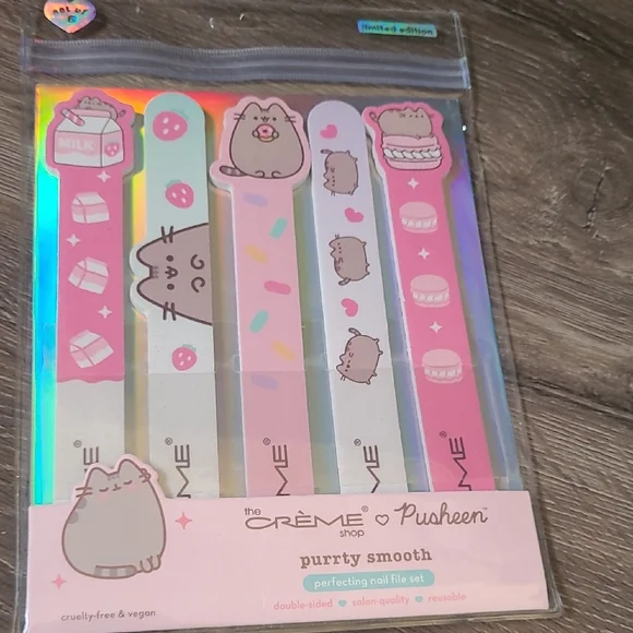 The Creme SHOP Pusheen Purrrty Smooth Nail File Set - Pink