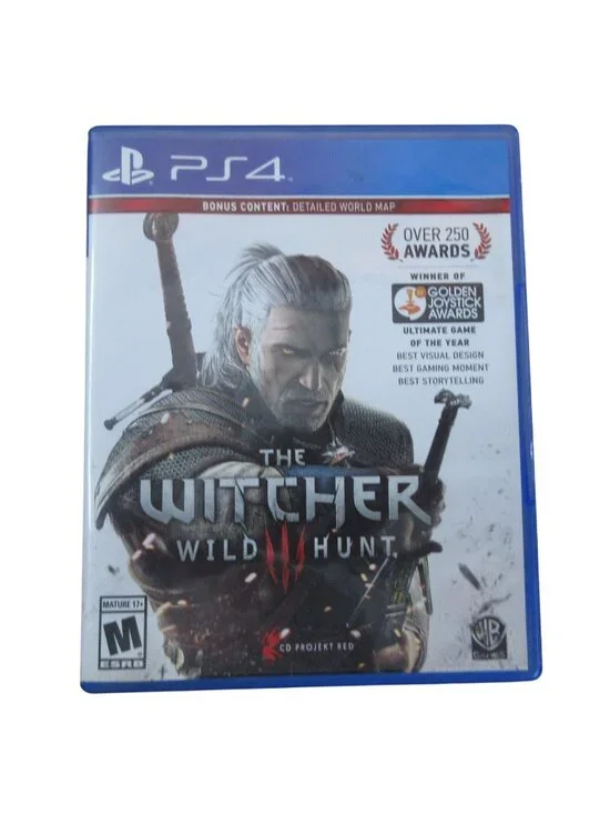 The Witcher 3 Wild Hunt PS4 (PlayStation 4, 2015) complete with map