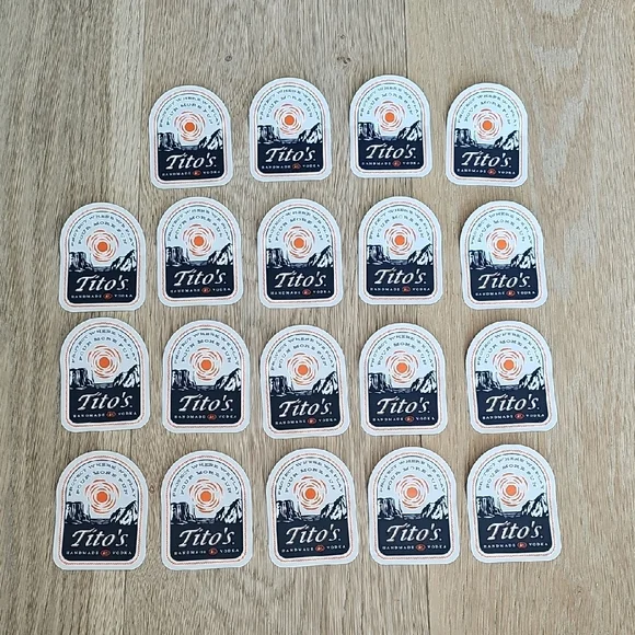 NWOT Tito's Vodka Stickers Set Of 19