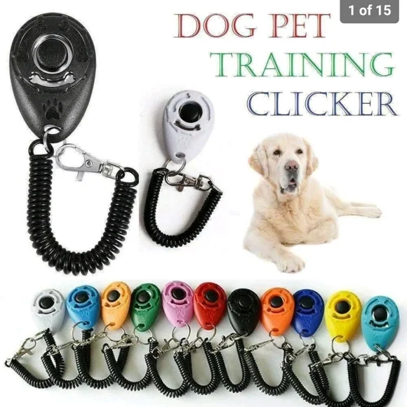 DOG TRAINING CLICKER ONE SIZE BRAND NEW IN PACKAGE BLACK