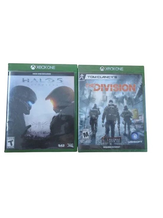 XBOX ONE Bundle 2 Video Games - Halo 5 & Tom Clancy's The Division (sealed)