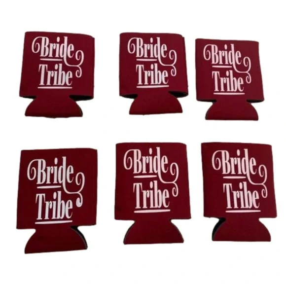Set of 6 Brand NEW Red & White 