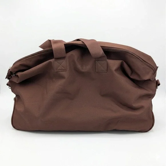 Calvin Klein Large Brown Duffel Bag Nylon Travel Weekend Overnight Carryall Gym