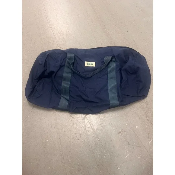 Vintage REI Co-Op Duffel Bag Unisex Navy Top Handle Travel Camping Outdoor Gear