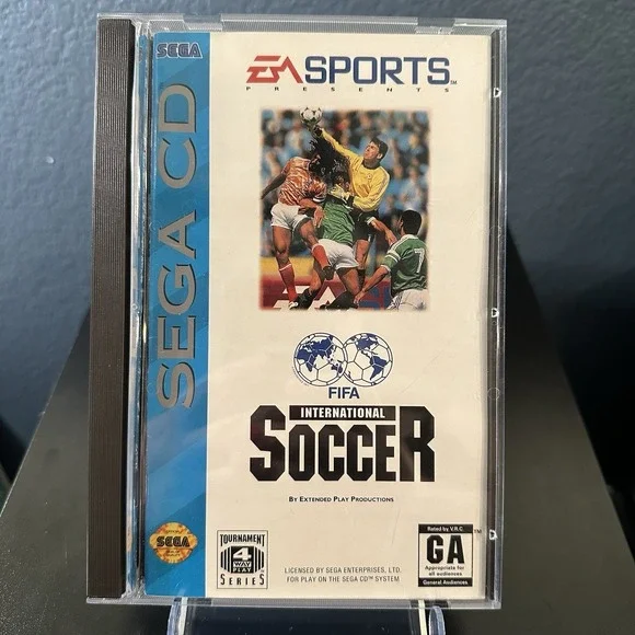FIFA International Soccer (Sega CD 1994) CIB Complete w/ Manual + Reg Card EUC