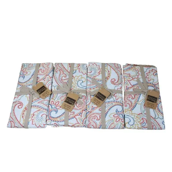 8 Fraiche Maison Napkins Harian Paisley 93270 w/ Tags