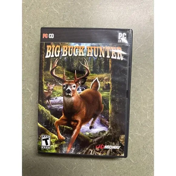 Big Buck Hunter PC CD-ROM – Complete Case & Manual – Midway Arcade Hunting Game
