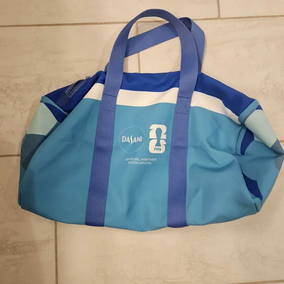 Blue Dasani FIFA Duffle Soccer Bag