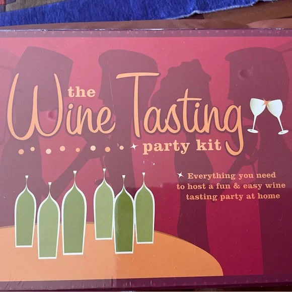 Wine Tasting Party Kit Unopened in Original Plastic Wrapping