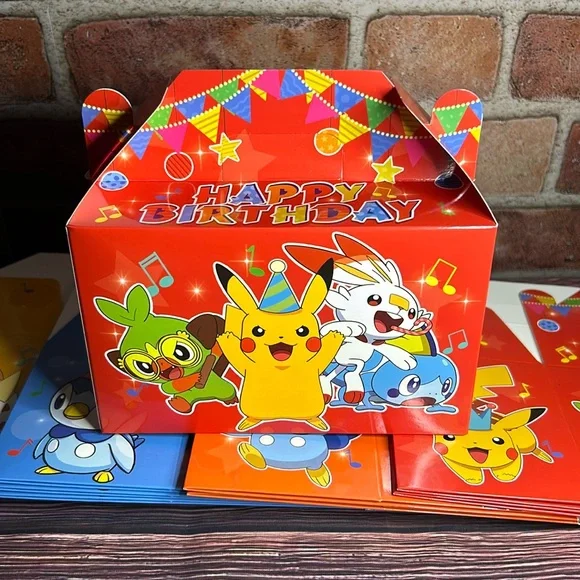 11 Pokémon Happy Birthday Treat Favor Boxes