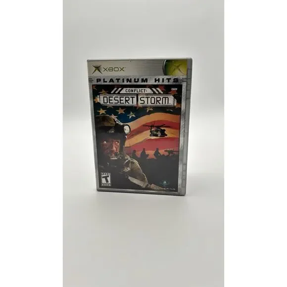 Conflict Desert Storm Original Xbox Complete CIB Disc Manual VG Condition