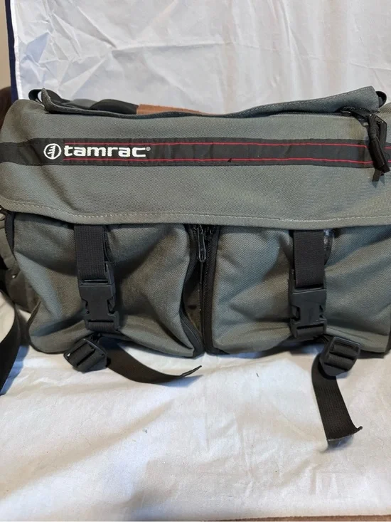Tamarac Pro Camera Bag Grey X-Large Multiple pockets. Missing dividers.
