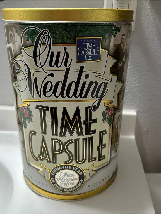 Vintage Our Wedding Time Capsule