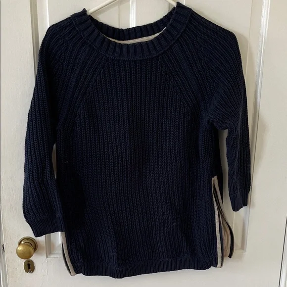 J. Crew Navy Crew Neck Sweater