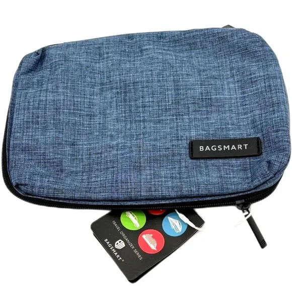 BagSmart Pomona Electronic Organizer in Blue-NWT