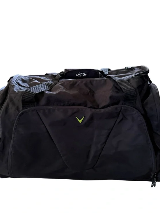 Large Black Callaway Golf Duffel Bag for Weekender Travel or Gym Multi Pocket
