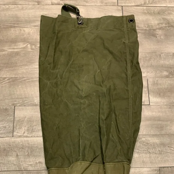 Vintage US ARMY Vietnam War Era BARRACK Laundry Duffle Duffel Bag Olive Drab