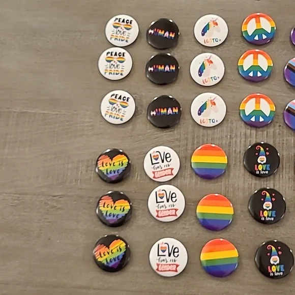 Rainbow Pride Buttons/Pins