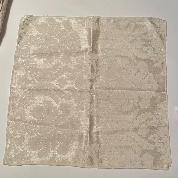 Bardwil Damask napkins set of 12 white bridal elegant‎ 16” x 16”
