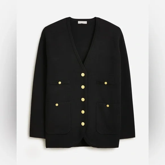 J.Crew Long V-neck sweater blazer BX466