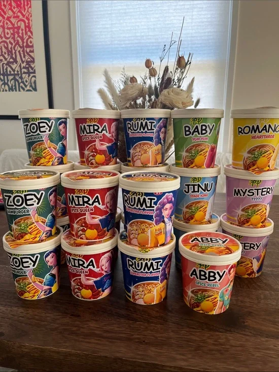 K-pop Demon Hunters Mystery Ramen Cup Surprise