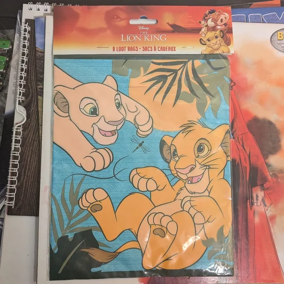 SALE Disney The Lion King 8 Count Loot Party Treat Themed Kids Bags