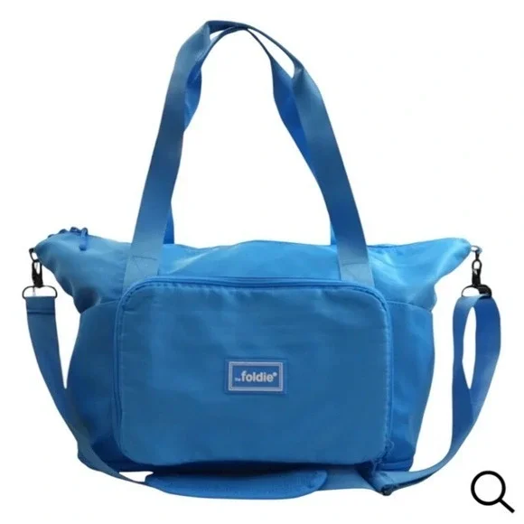 The Foldie Duffel Bag Large Blue Excellent‎ Foldable Travel Gym Bag