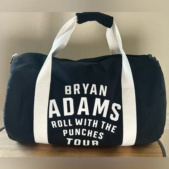 NEW! Bryan Adams “Roll With The Punches”Tour Duffel Bag, Laminate & Lanyard Set