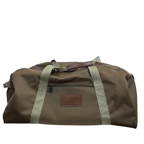 Hersheys North West Collection Brown Canvas Duffle Bag Travel Weekender‎ Luggage