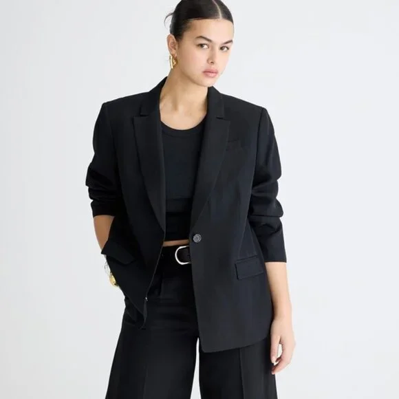 J.Crew Tuxedo blazer in drapey viscose BX801