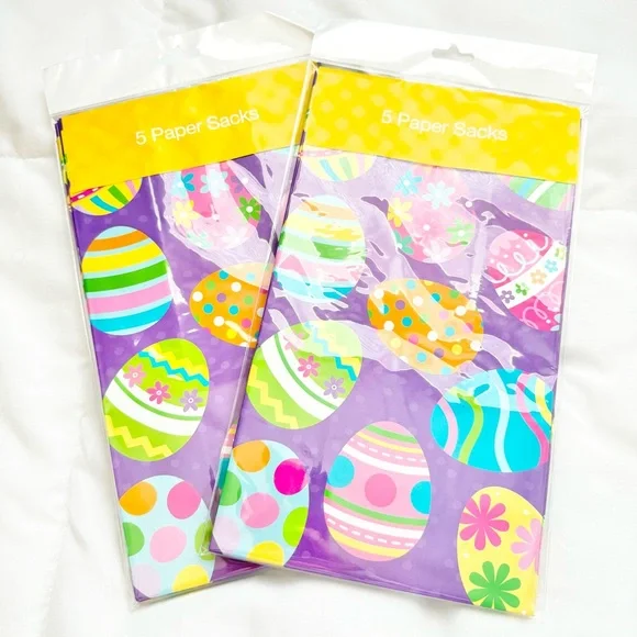 Colorful Easter Egg Paper Sacks