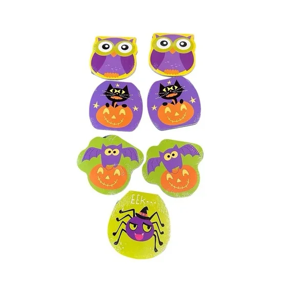 halloween mini notepads party bag gifts novelty 60 sheets SET OF 7