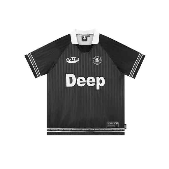 BLACK DEEP COLLAR JERSEY S