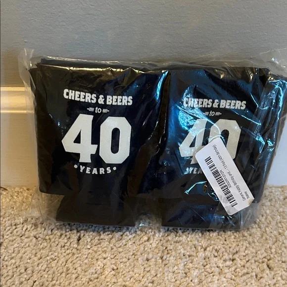 Cheers & Beers to 40 Years Koozies