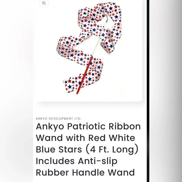 Patriotic Ribbon Wand with Stars set of 60 . New in package